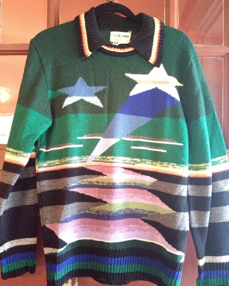 Collageman Other - 11/29/19 HP🍄Vintage 'Starman' sweater👩‍🎤👨‍🎤